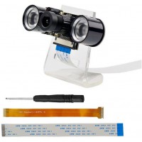 5-МП камера с регулируемым фокусом и ночной ИК подсветкой для Raspberry Pi с кронштейном