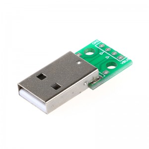 Штекер USB-A на плате