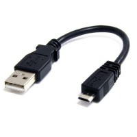 Кабель micro USB "Папа" - USB "Папа" 17 см