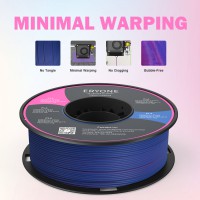 PLA Matte Dual Color 1,75 мм 1 кг (Eryone) розовый-синий матовый