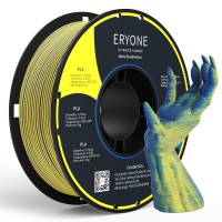 PLA Matte Dual Color 1,75 мм 1 кг (Eryone) желтый-синий матовый