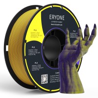 PLA Matte Dual Color 1,75 мм 1 кг (Eryone) желтый-фиолетовый матовый