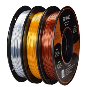Набор из 3 катушек 0.5 кг пластика PLA Silk Color 1,75 мм (Eryone) золото-серебро-медь