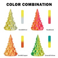 Набор из 4 катушек 0.25 кг пластика PLA Silk Dual Color 1,75 мм (Eryone) разных цветов - Тип 1