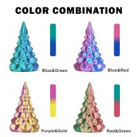 Набор из 4 катушек 0.25 кг пластика PLA Silk Dual Color 1,75 мм (Eryone) разных цветов - Тип 2