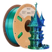 PLA Silk Dual-Color 1,75 мм 1 кг (Eryone) синий-зеленый
