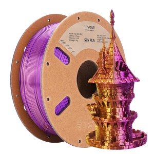 PLA Silk Dual-Color 1,75 мм 1 кг (Eryone) золото-фиолетовый