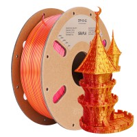 PLA Silk Dual-Color 1,75 мм 1 кг (Eryone) Красный - Золотой