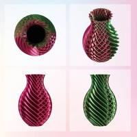 PLA Silk Dual-Color 1,75 мм 1 кг (Eryone) Красный - Зеленый