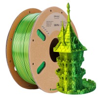 PLA Silk Dual-Color 1,75 мм 1 кг (Eryone) желтый-зеленый