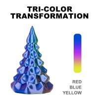 PLA Silk Tri-Color 1,75 мм 1 кг (Eryone) Красный - Желтый - Синий