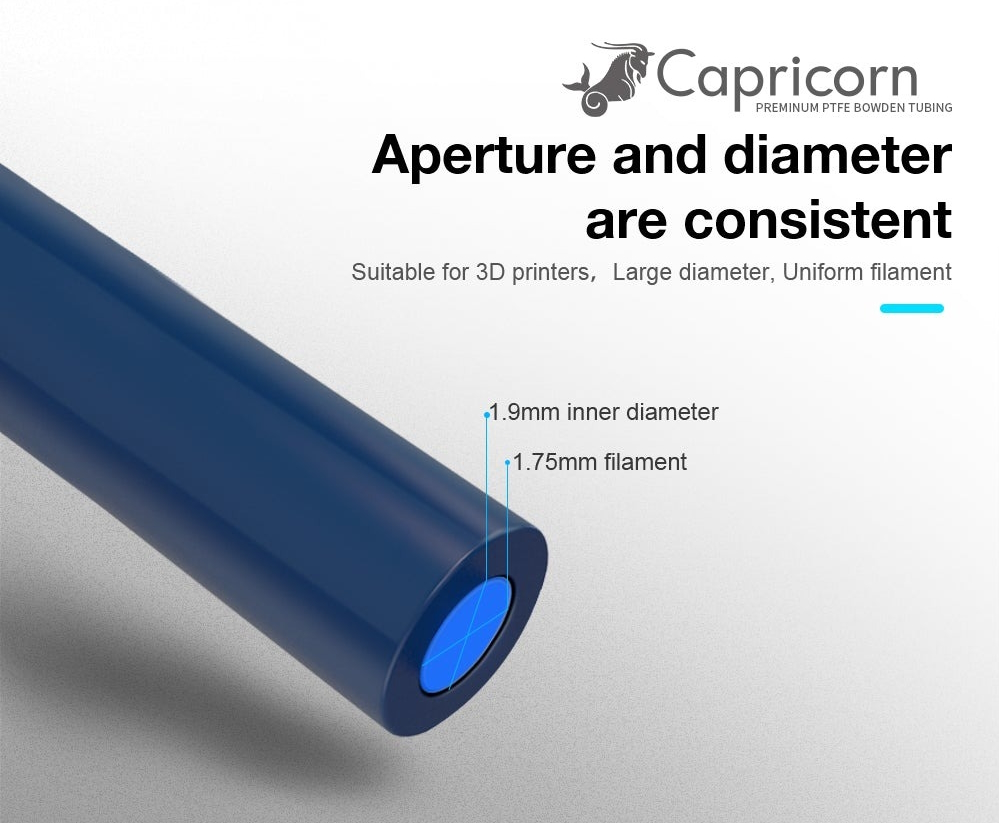 Тефлоновая трубка Capricorn - Точное соответствие размеров