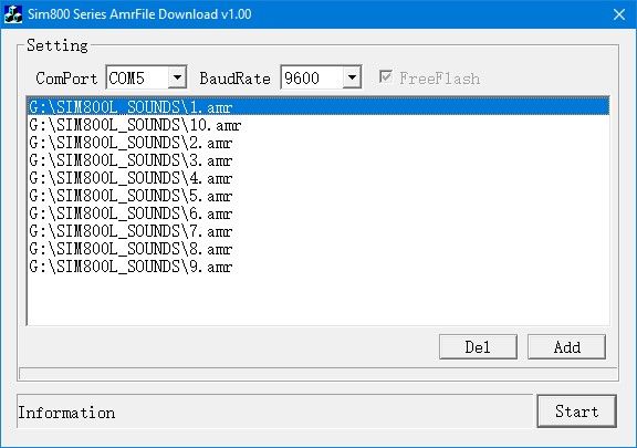 Загрузка звуковых файлов в память SIM800L