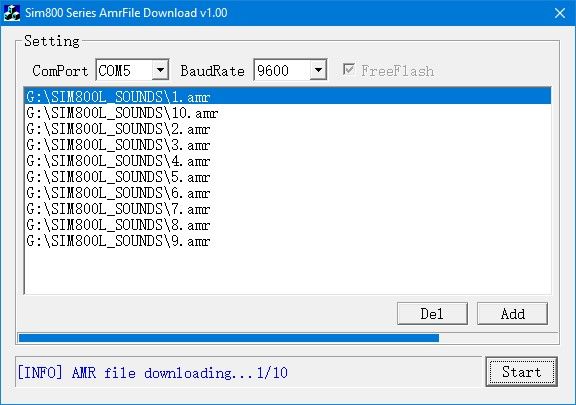 Sim800 Series AmrFile Downloader