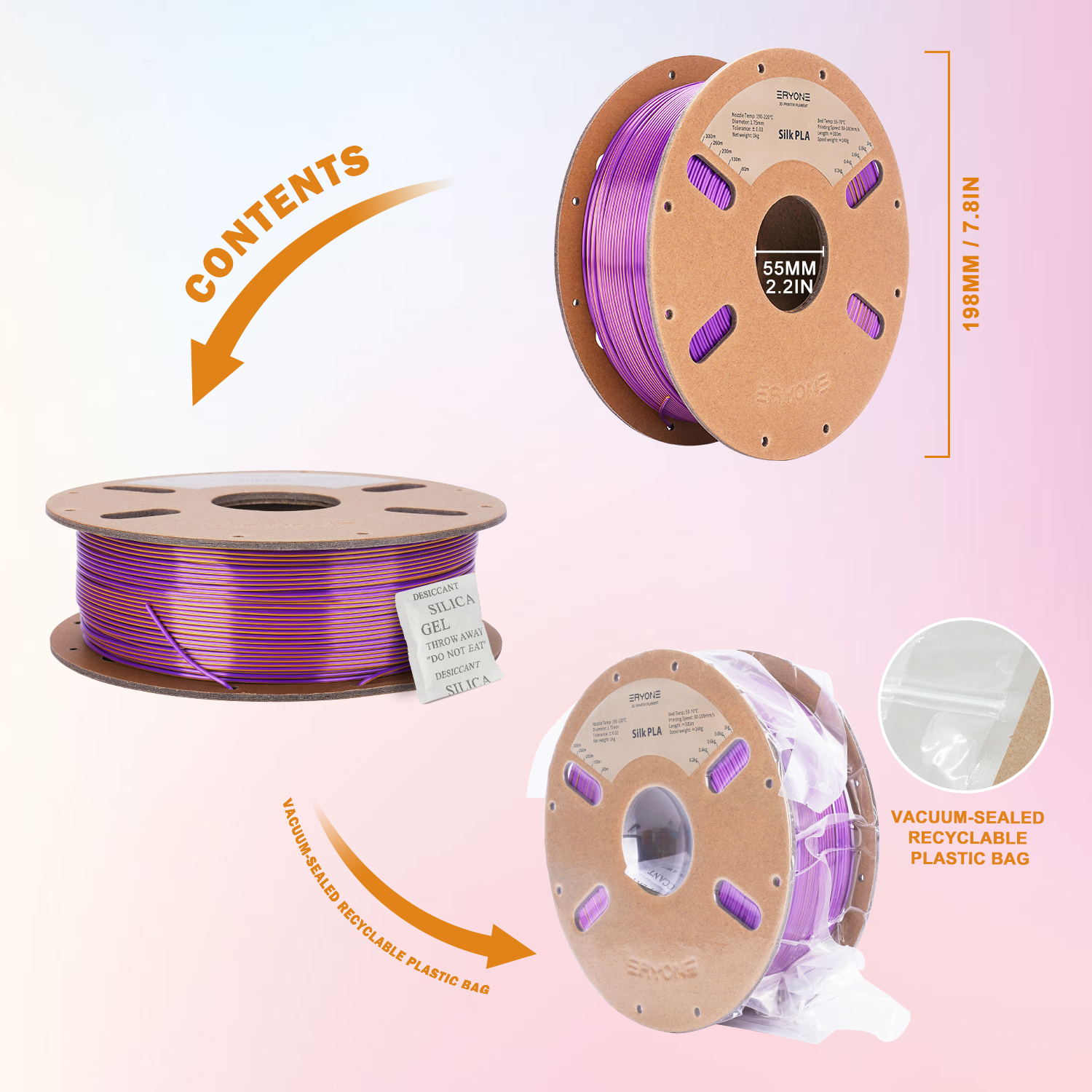 PLA Silk Dual-Color упаковка